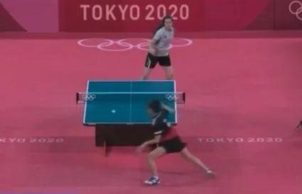 Hend Zaza és Liu Jia az olimpiai játékokon